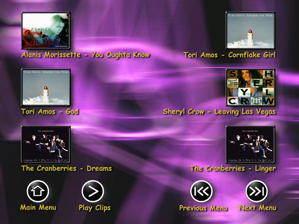 Rock Volume 2 Menu 5